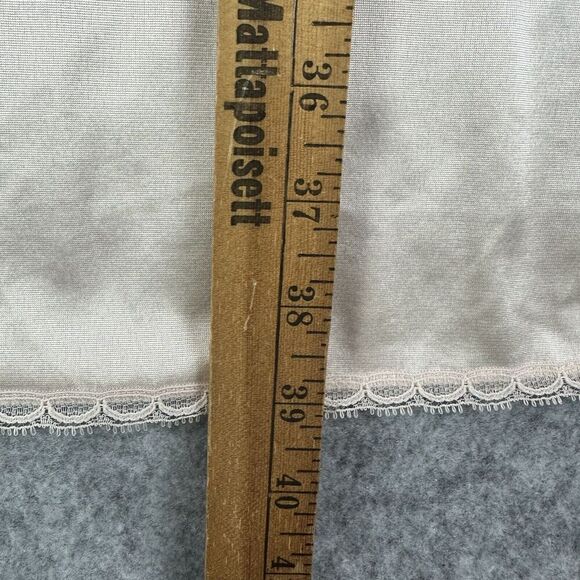 VTG Vanity Fair Slip Dress Womens M Beige Nightgown Sleeveless Lace Made in USA* - Picture 12 of 14